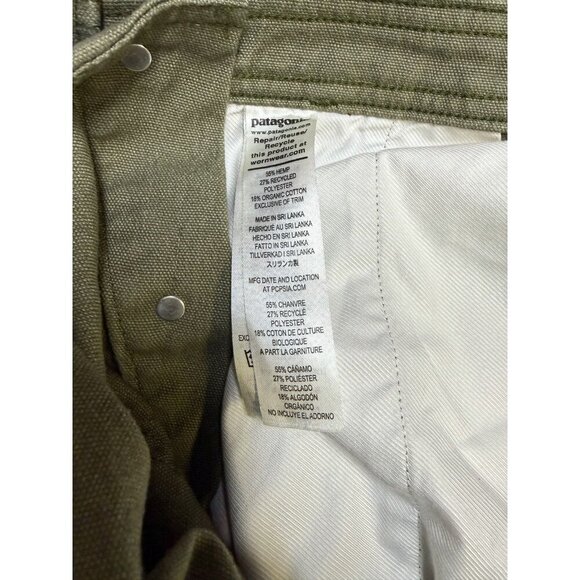 Patagonia W’s All Seasons Hemp Canvas Bib Overalls Small Green EUC - Picture 11 of 14